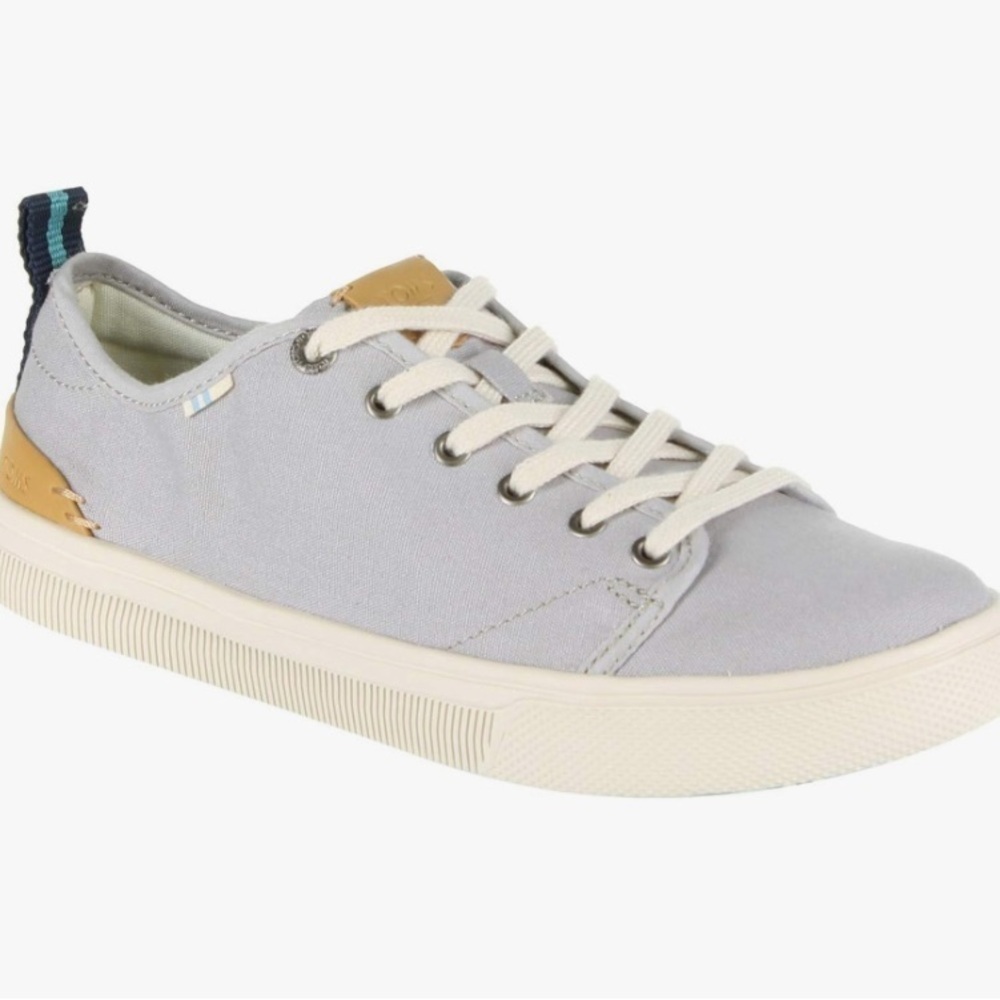 TOMS Womens Trvl Lite Low Lace Up Sneakers Shoes Size 7 Grey Casual Lightweight
